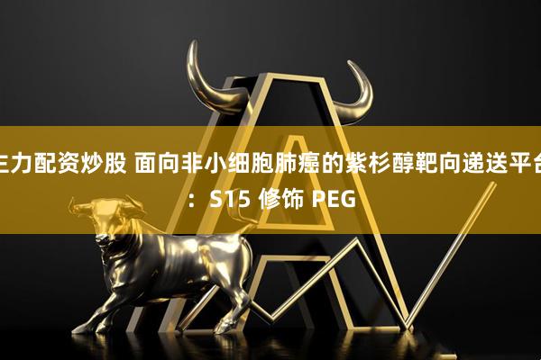 主力配资炒股 面向非小细胞肺癌的紫杉醇靶向递送平台：S15 修饰 PEG